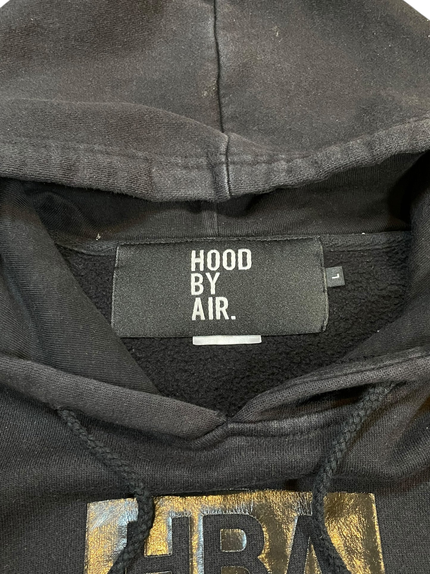 Hood By Air Skeleton Gloss Spine Print Full Zipper Hoodie (L)