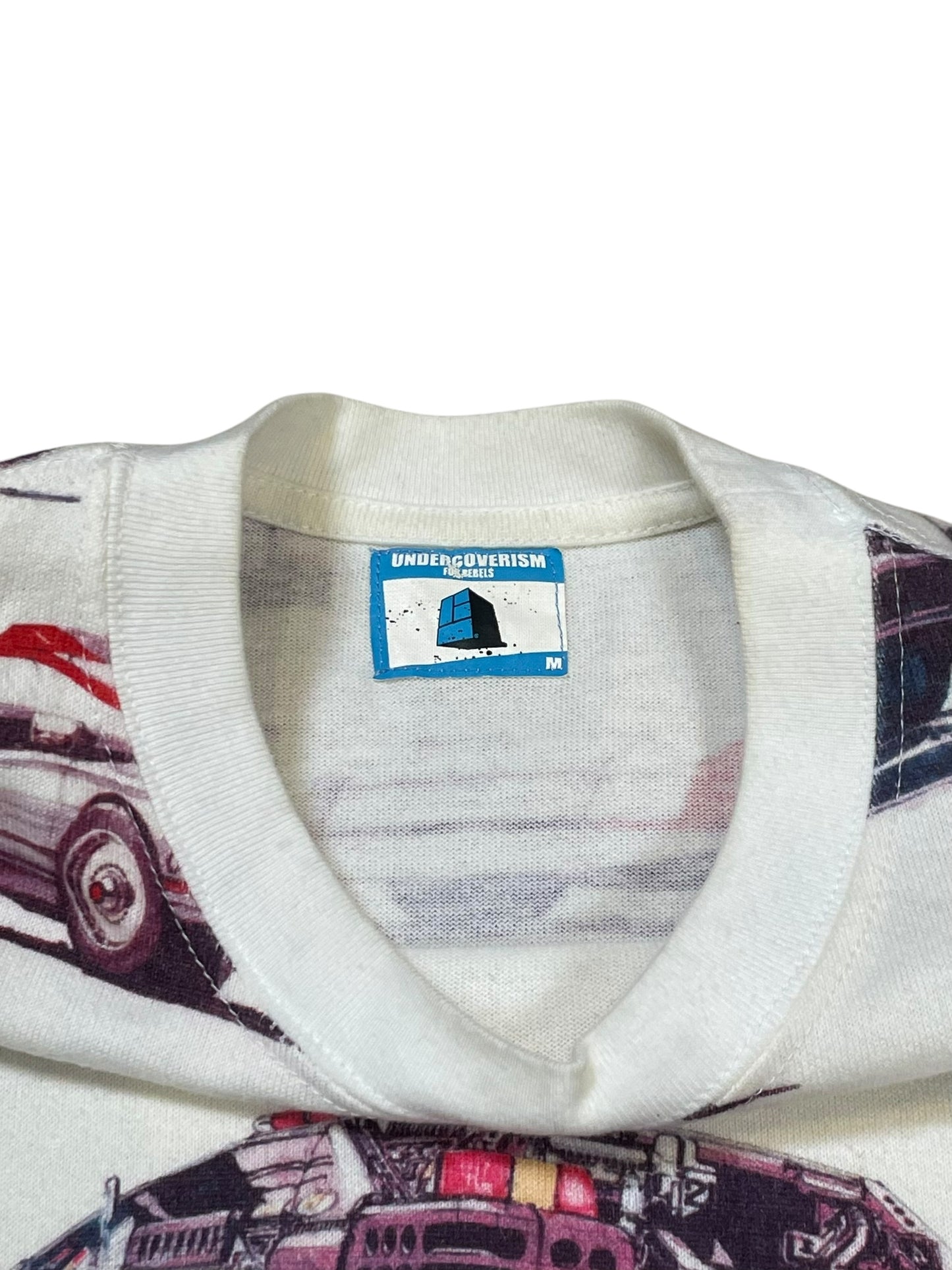 2002SS Undercover “Illusion of Haze” All-Over Car Graphic T-Shirt (M)