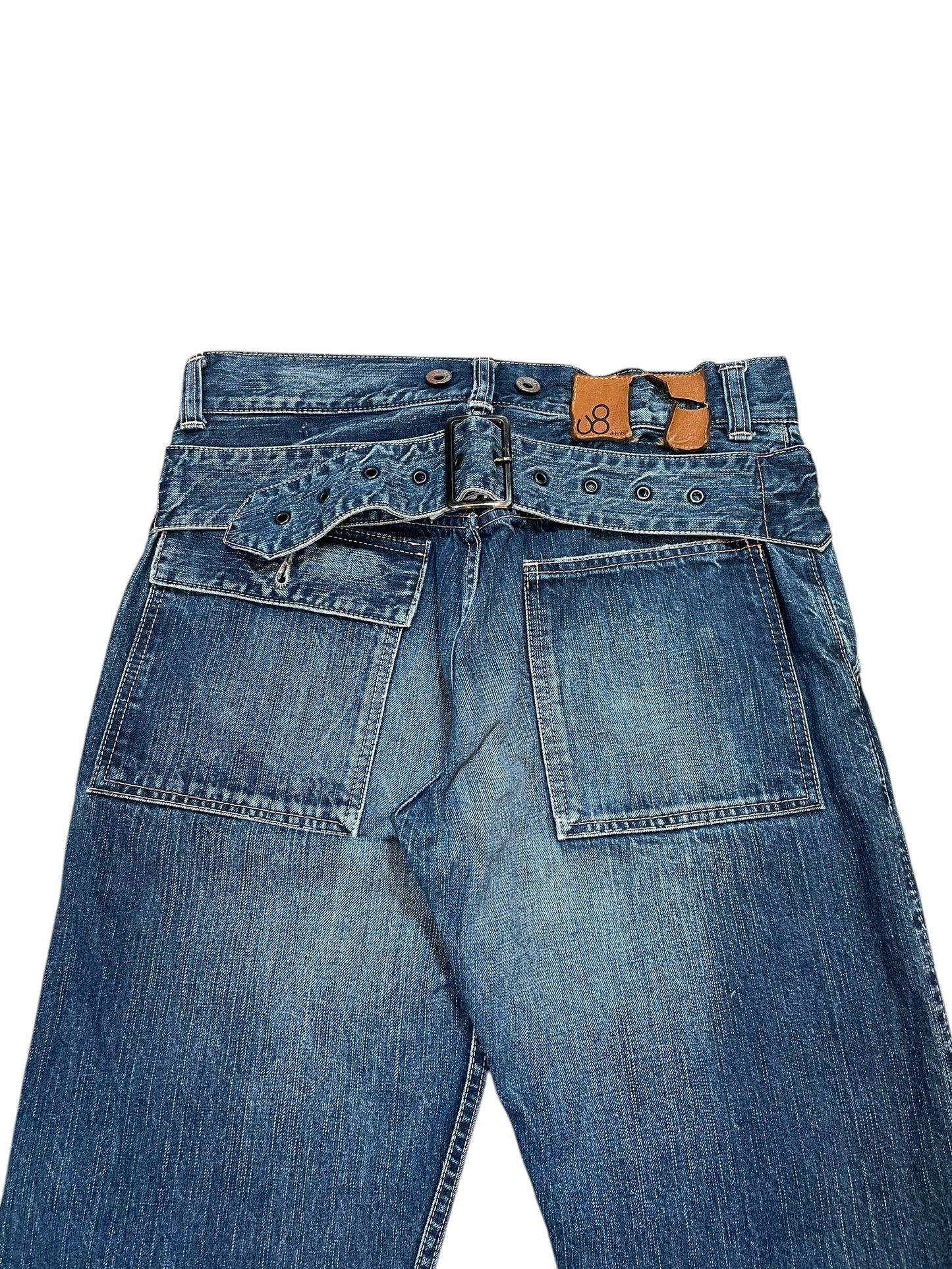 1990s Johnbull Buckle-back Faded Denim (28x32)