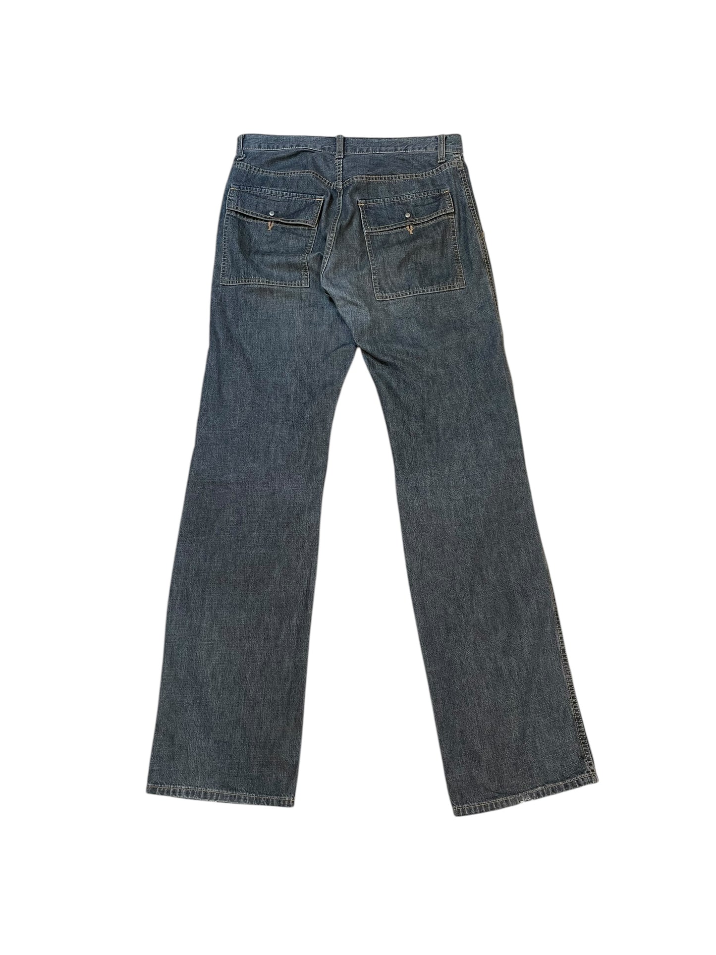 Cabane de Zucca Inverted Button Cargo Pocket Denim (31x31)