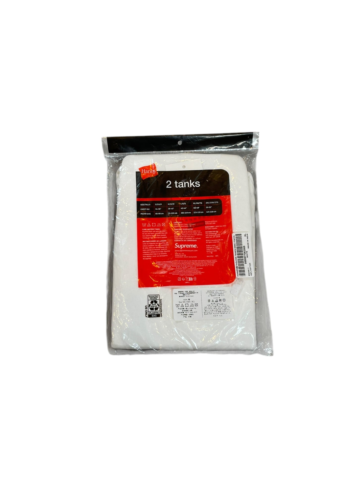 2024 Supreme x Margiela Hanes Tagless Tanks (XL)