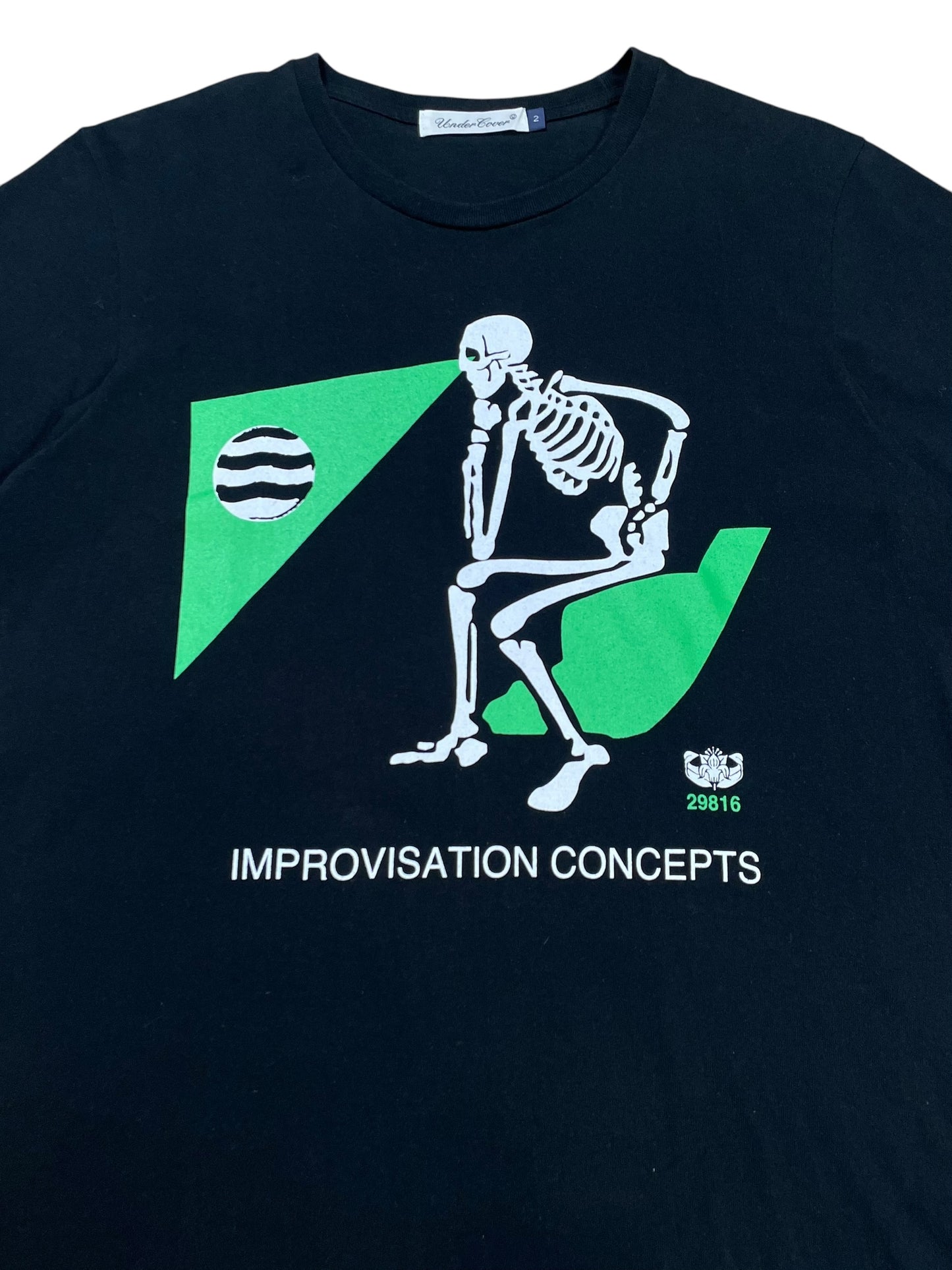 2017SS Undercover Skeleton “Improvisation Concepts” Graphic Tee (M)