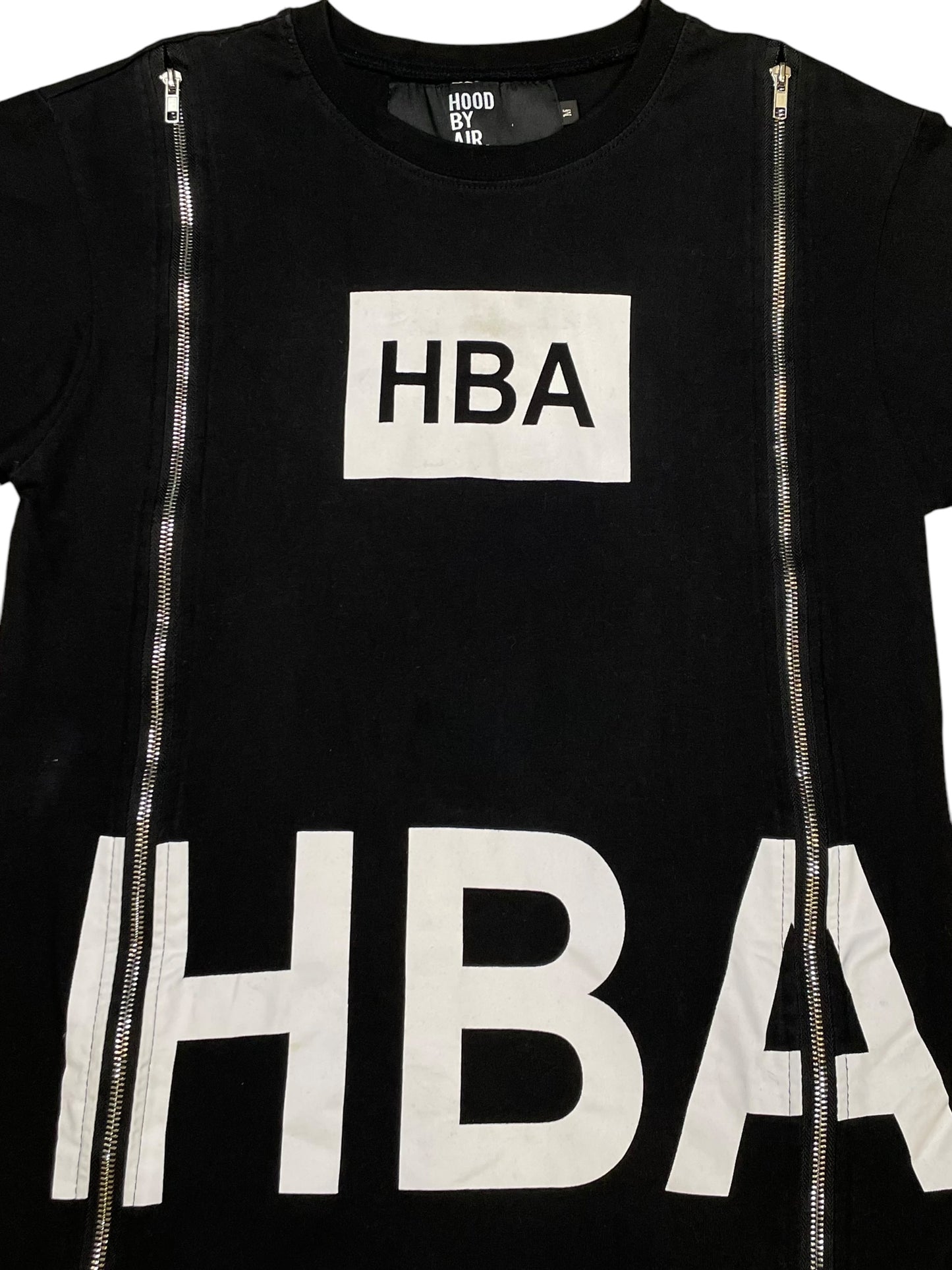 Hood By Air Skeleton Spine Zipper Graphic Tee (M)