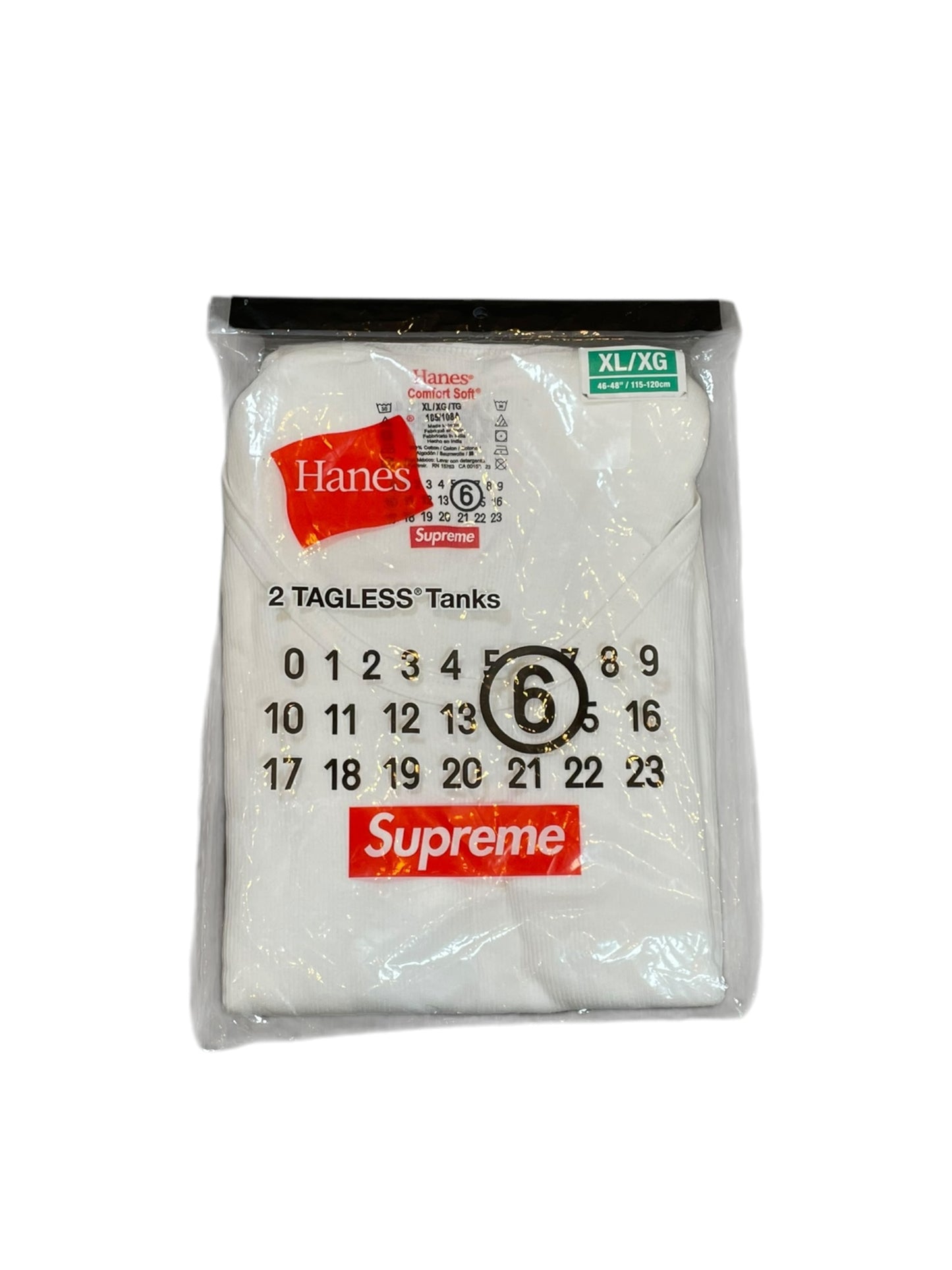 2024 Supreme x Margiela Hanes Tagless Tanks (XL)