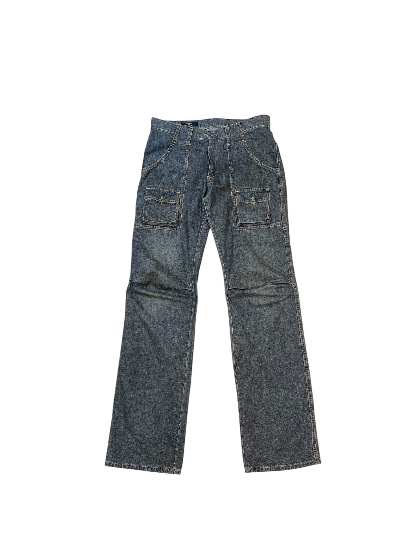 Cabane de Zucca Inverted Button Cargo Pocket Denim (31x31)