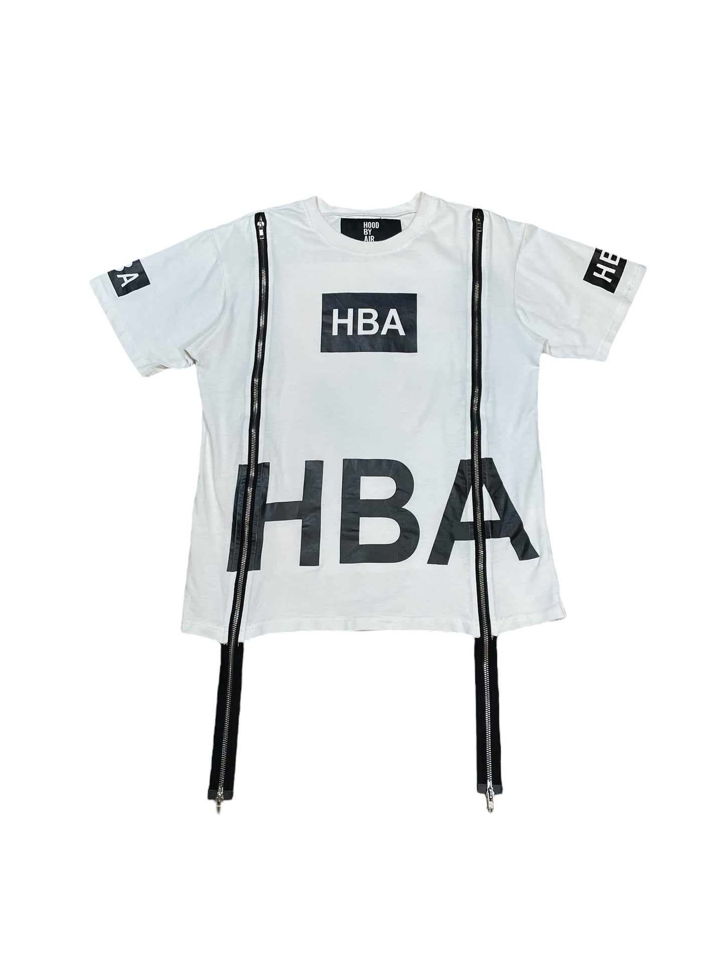 Hood By Air Skeleton Spine Zipper Graphic Tee (L)