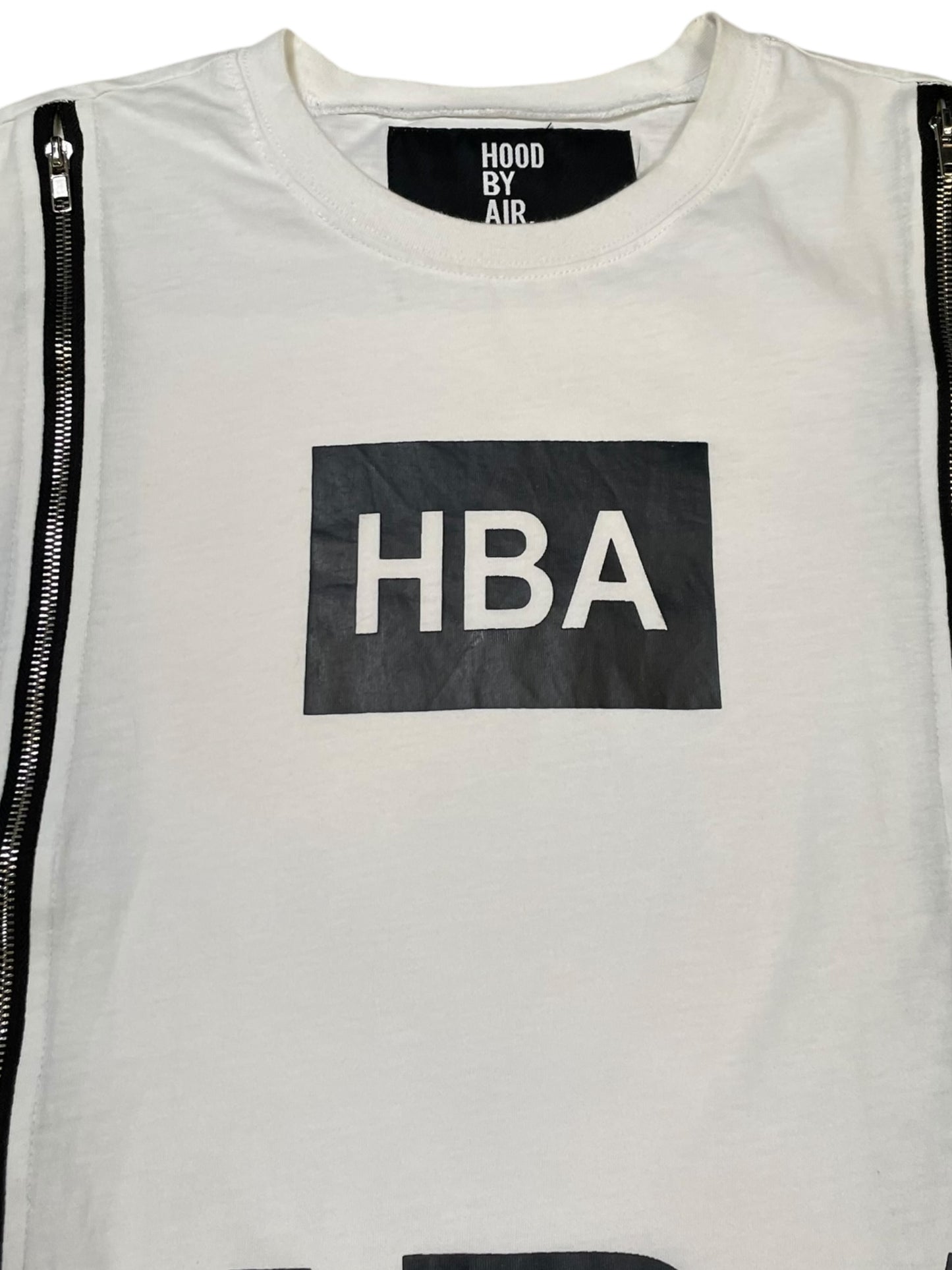 Hood By Air Skeleton Spine Zipper Graphic Tee (L)