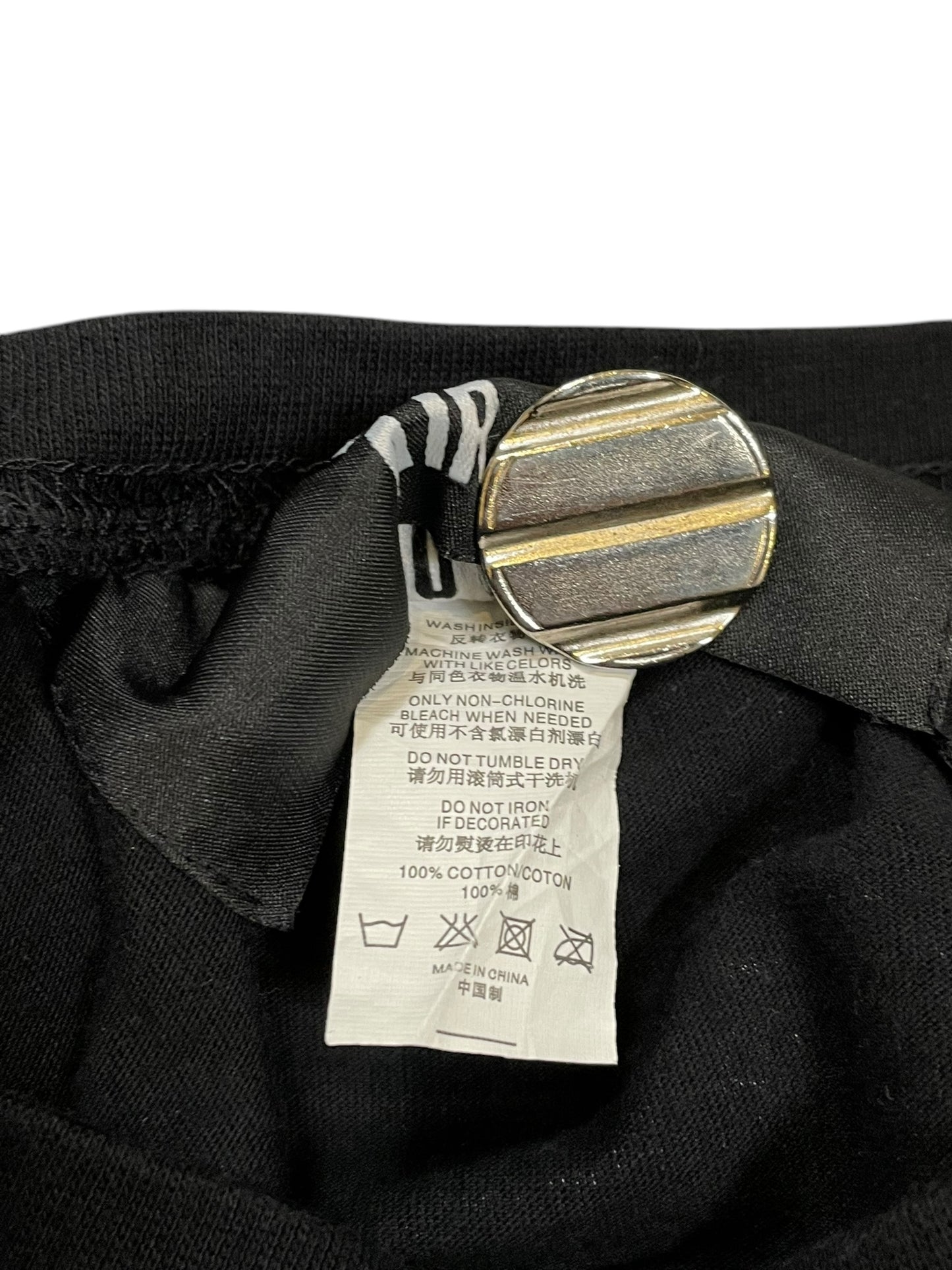 Hood By Air Skeleton Spine Zipper Graphic Tee (M)