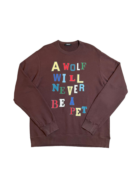 2023 Undercover K. Tolnoe “A Wolf Will Never Be A Pet” Sweatshirt (XXL)