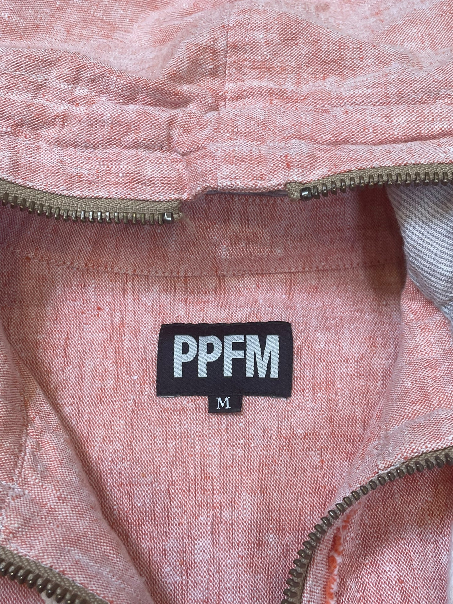 2000’s PPFM Lightweight Pink Hooded Zip-Up Jacket (M)