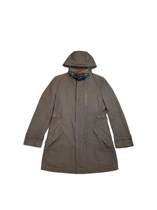 2005 PPFM Neck Collared Trenchcoat With Removable Lining & Hood (L)