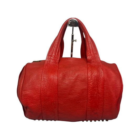 Alexander Wang Large Rocco Bag – Bright Red Leather w Studs
