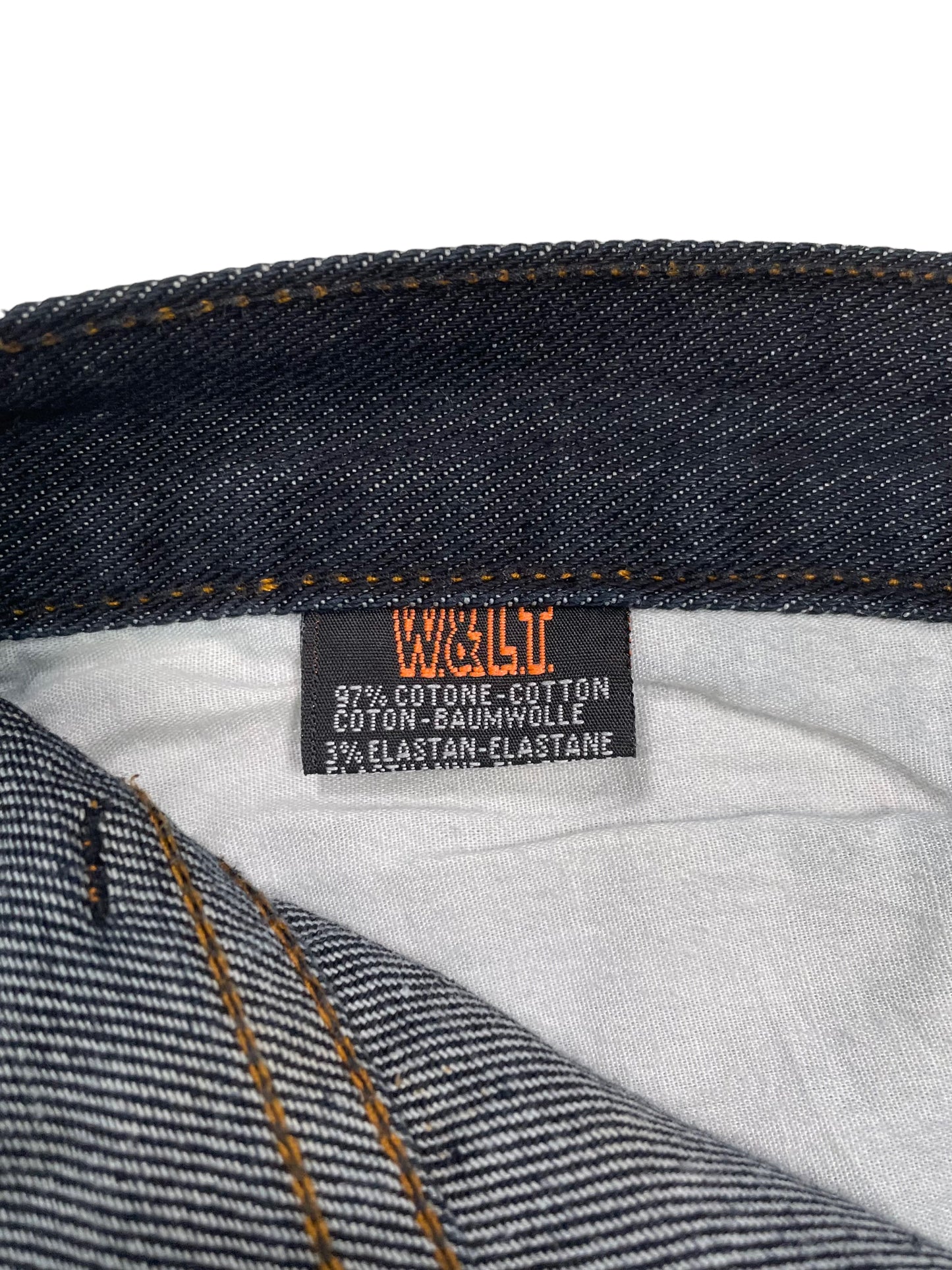 W & LT “Kiss The Future” Curved Panel Denims (37x37)