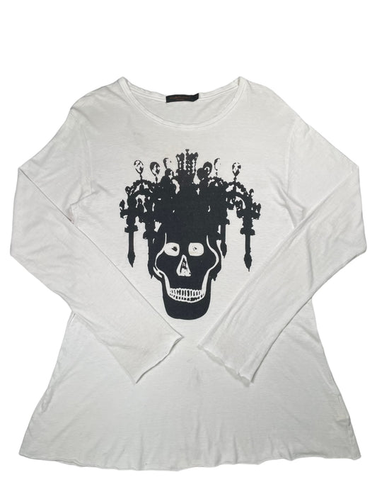 2003AW Undercover “Paperdoll” Chandelier Skull Longsleeve Shirt (M)