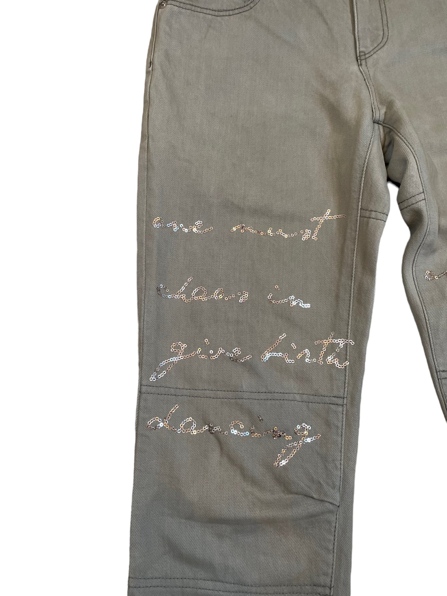 2010 Undercover Reverse Running “Poem” Sequin BackFlap Jeans (30x30)