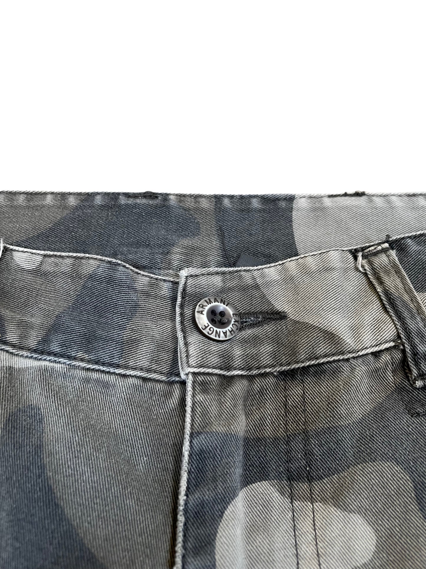 Armani Exchange Camouflage Cargo Shorts (32in)