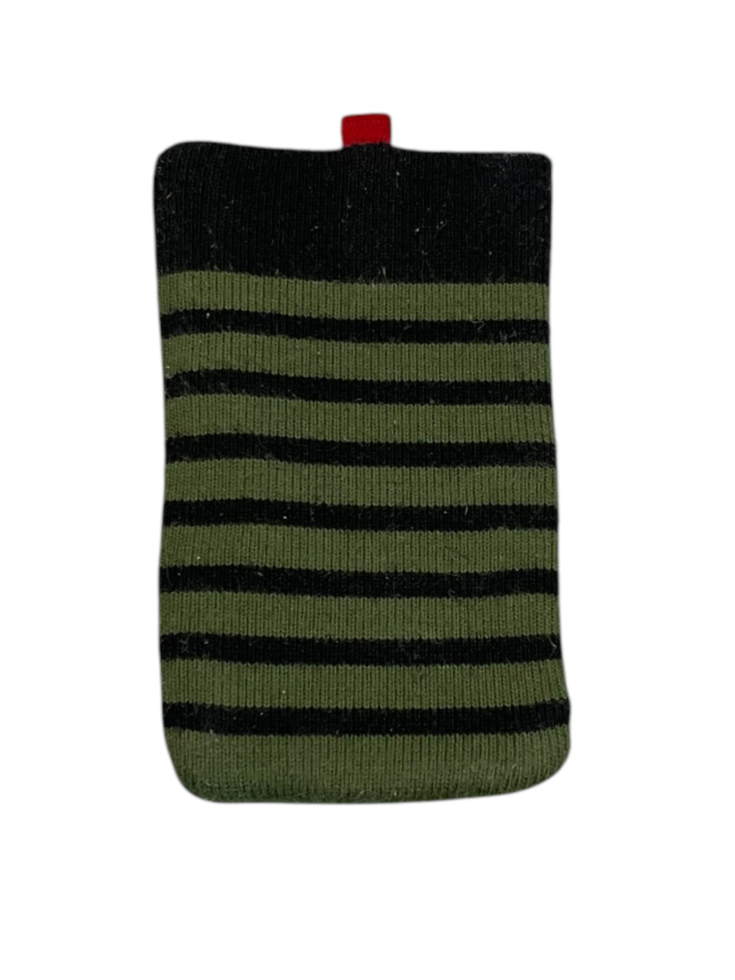 2000s Jean Paul Gaultier Striped Knit Accessory Pouch