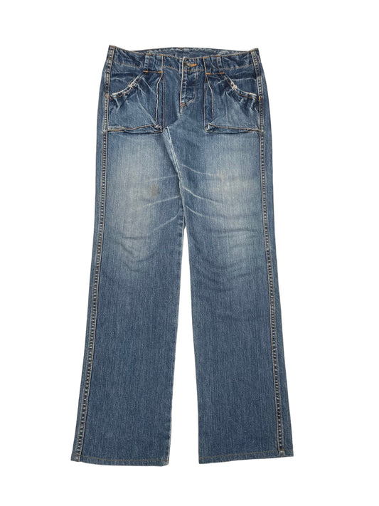 Johnbull Faded Blue Denim Pants (31x32)