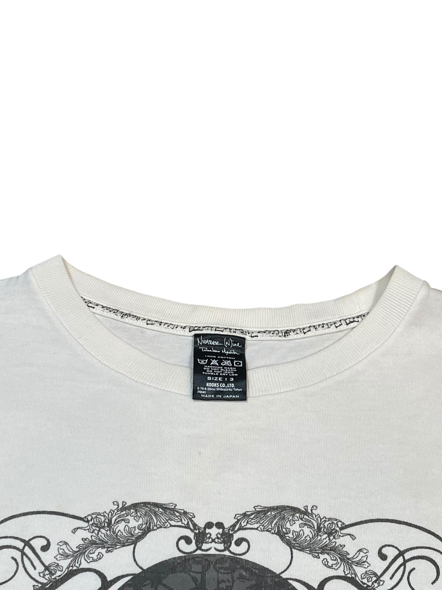 2000s Number (N)ine “Blow My Blues Away” Graphic T-Shirt (L)