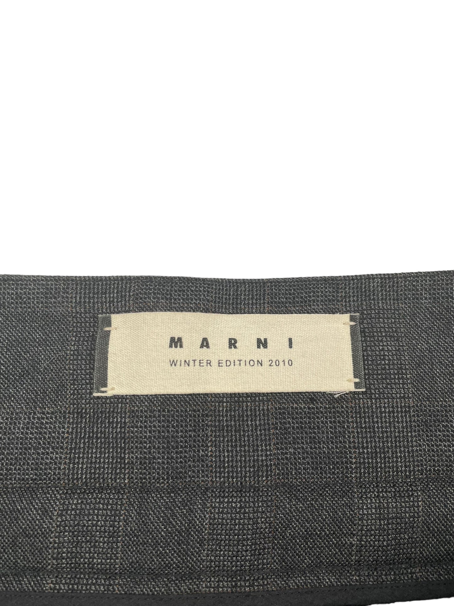 2010W Marni Adjustable Wool Cargo Skirt (L-XL)