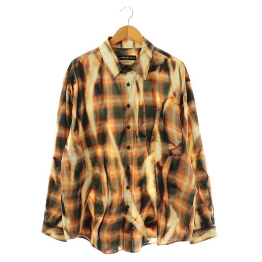 Y/Project Sun Bleach Check Shirt Plaid Button up (L)