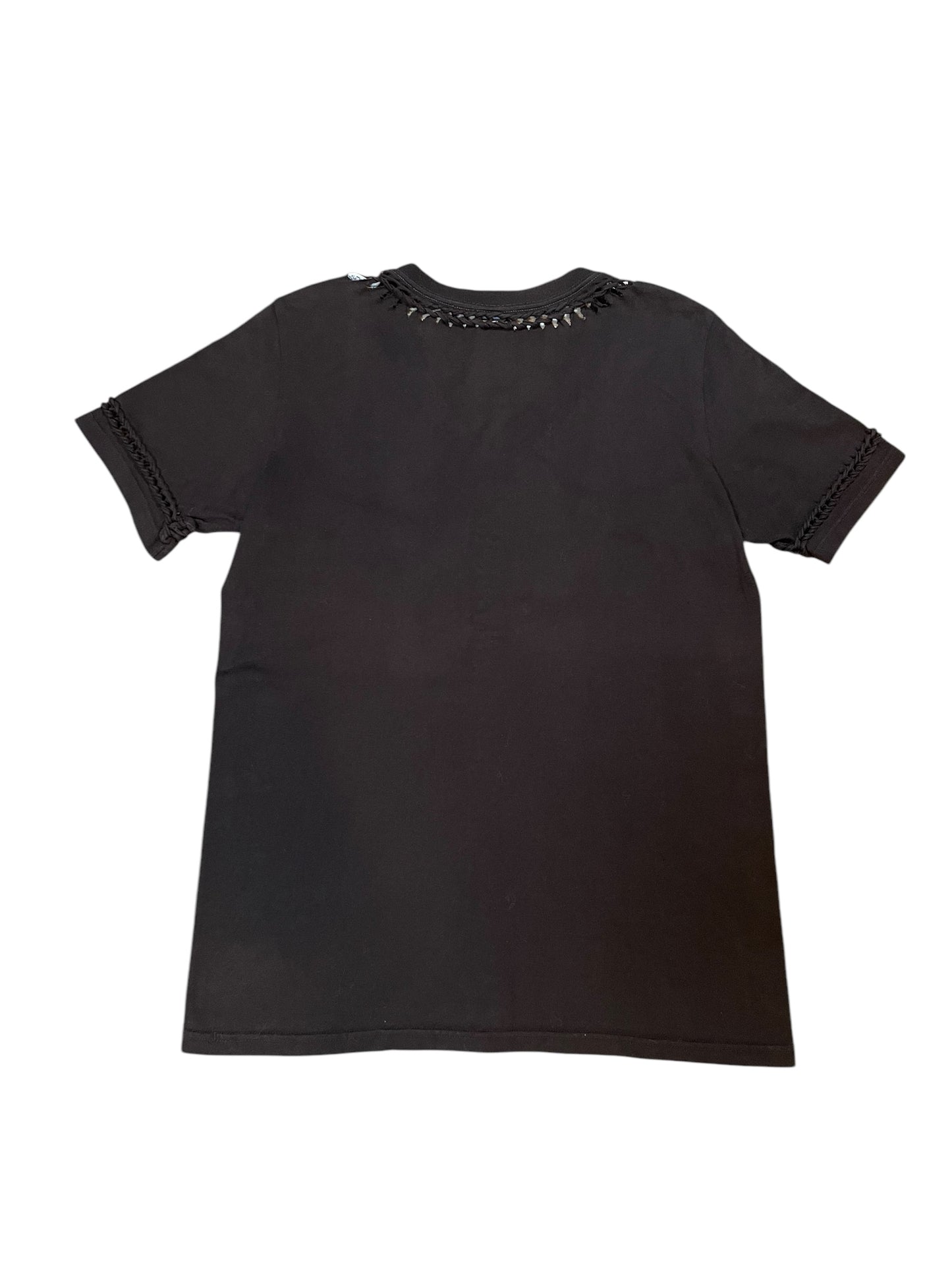 2007SS Number (N)ine Runway About a Boy Brown Braided V-Neck T-Shirt (XL)