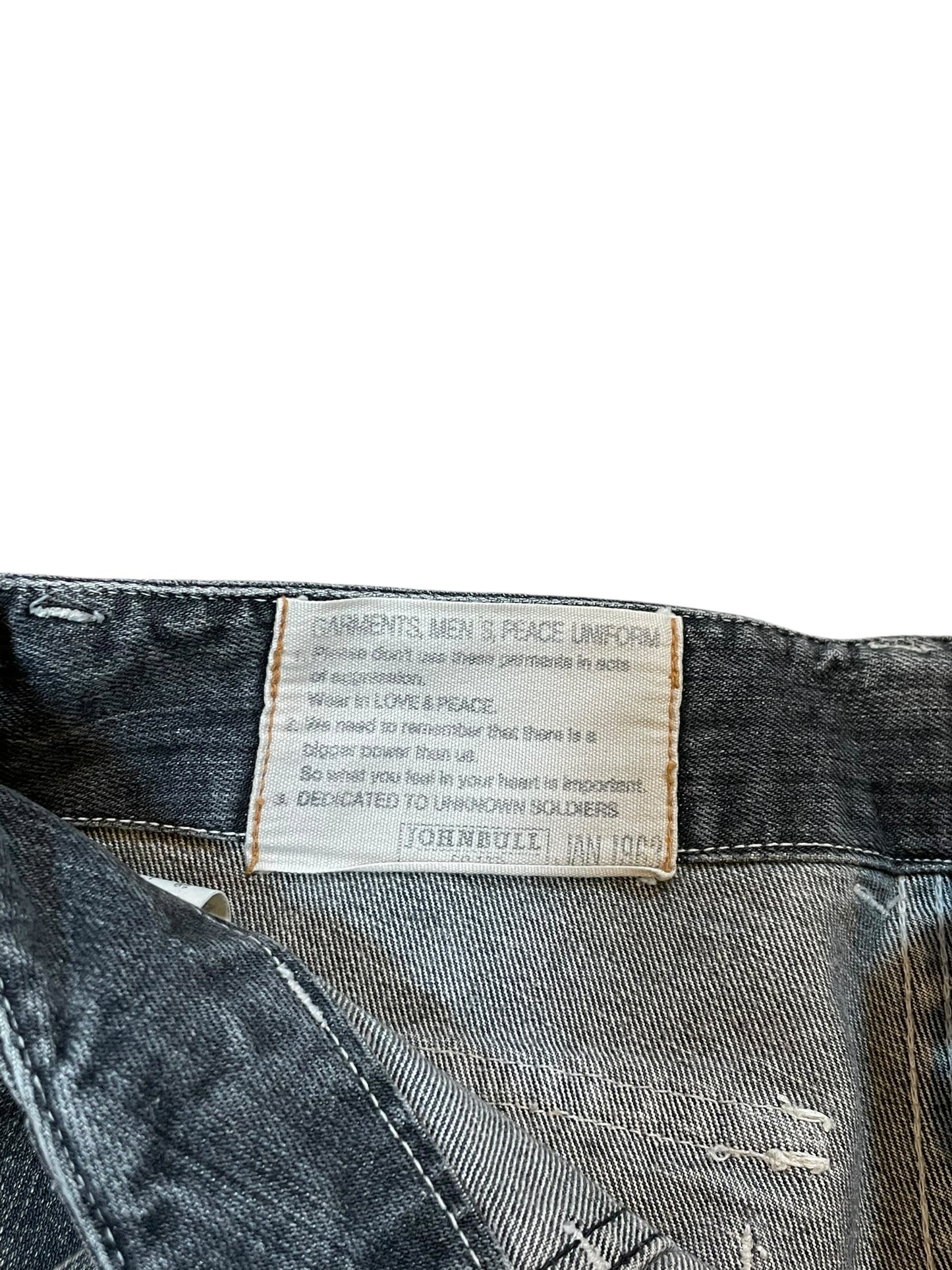 1990s Johnbull Faded Grey Japanese Denim (29x32)