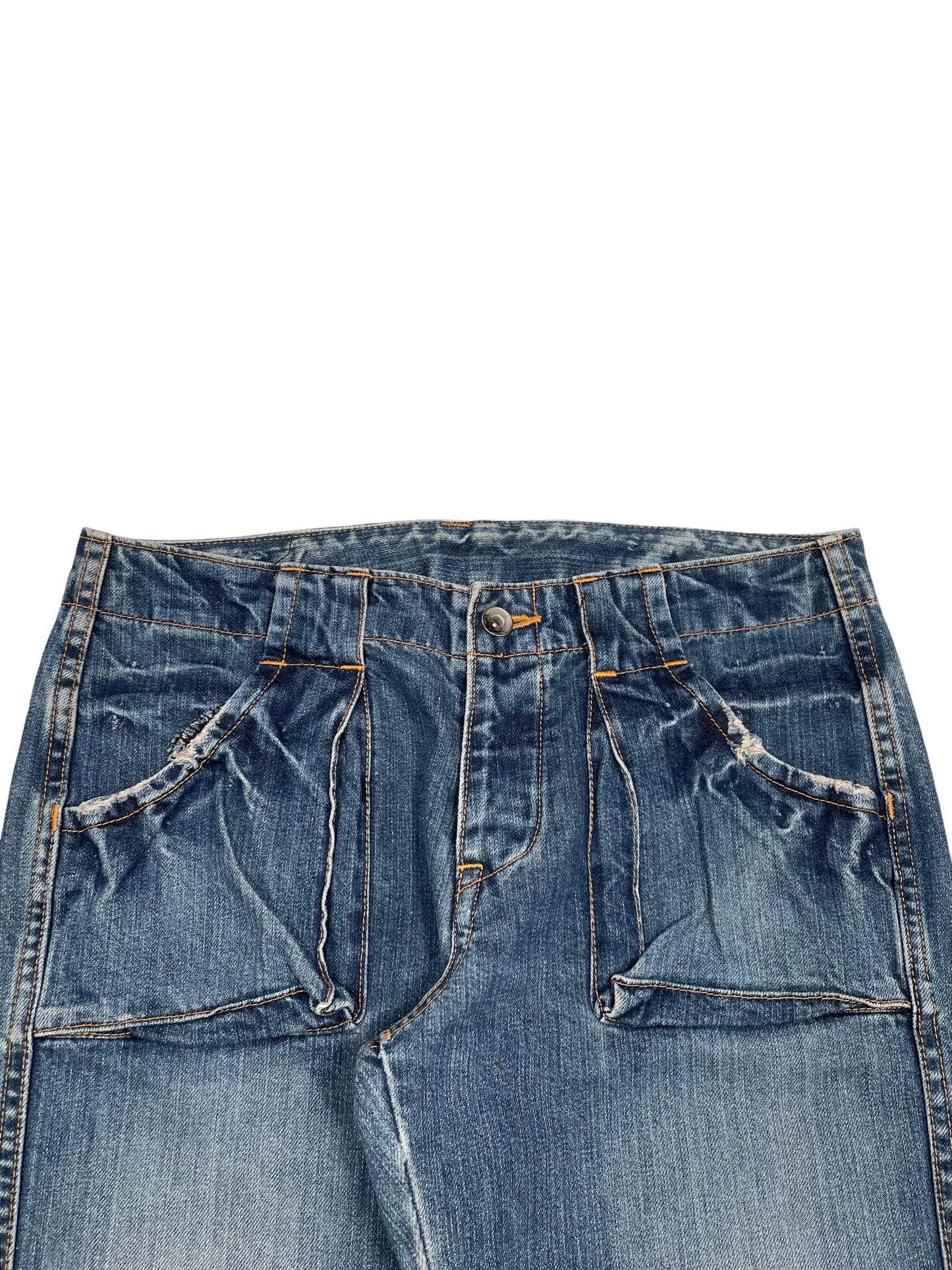 Johnbull Faded Blue Denim Pants (31x32)