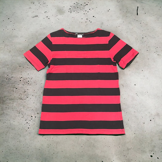 (M) Number (N)ine Loose Neck Striped T-Shirt