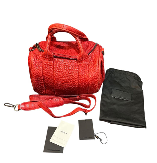 Alexander Wang Rocco Shoulder Bag – Small Red Leather w Studs
