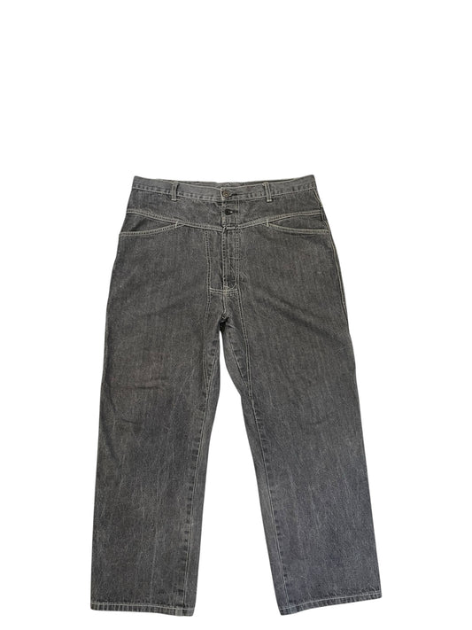 1990s Marithé François Girbaud Gray Denim Carpenter Pants (38in)