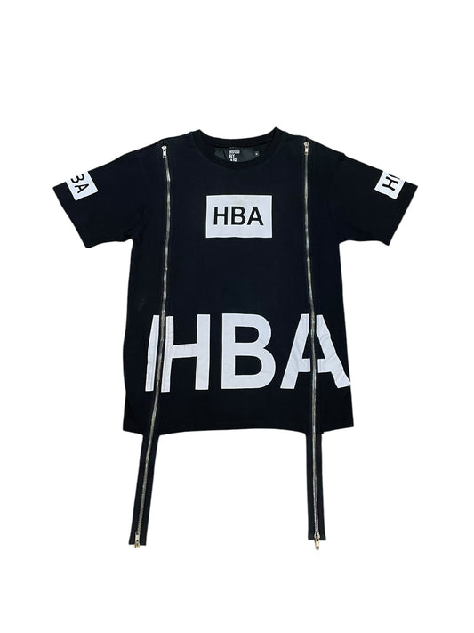 Hood By Air Skeleton Spine Zipper Graphic Tee (M)