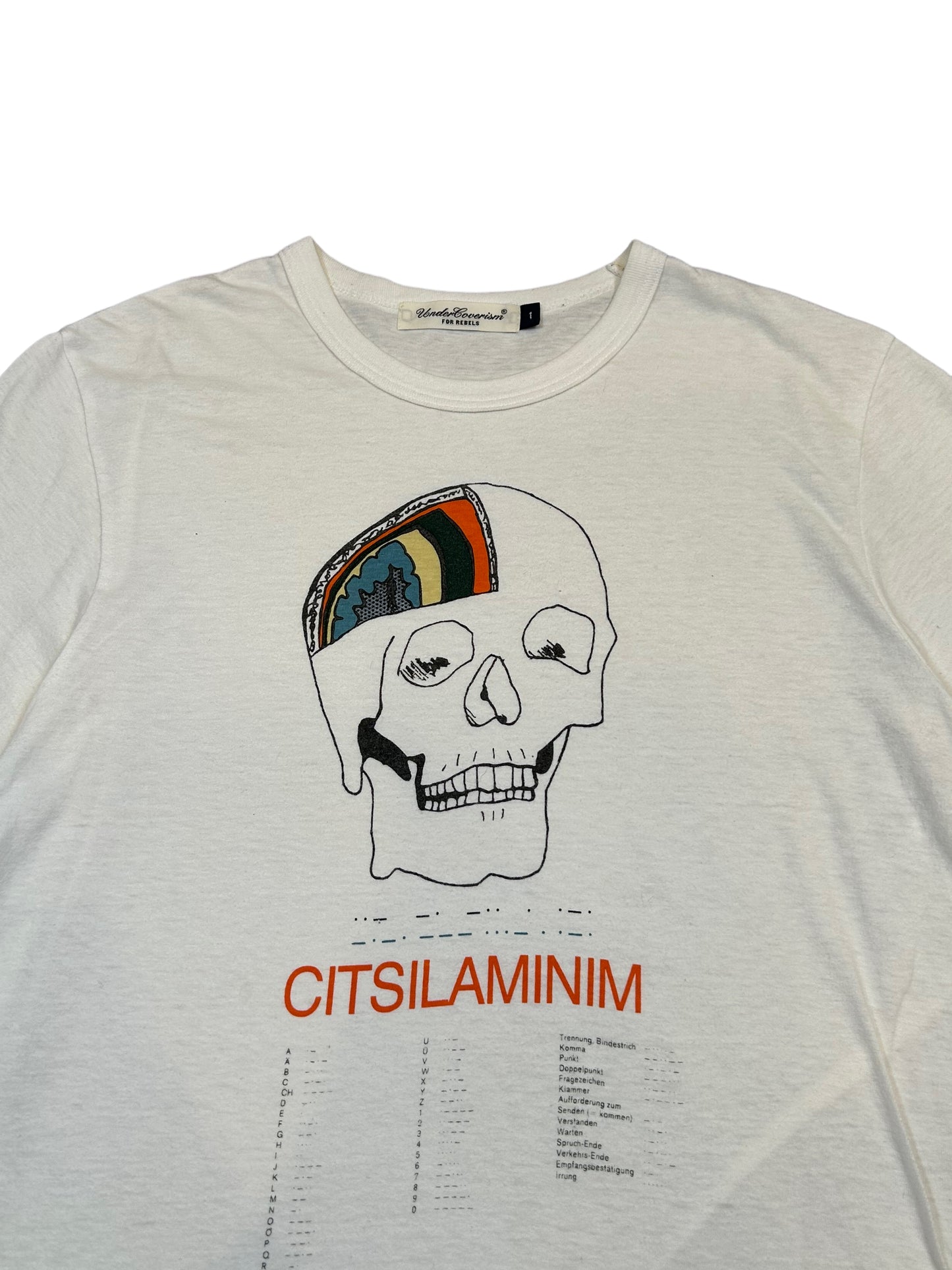 Undercover “CITSILAMINIM” Skull Print T-shirt (S)