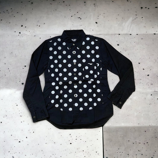 2015 AD Comme des Garçons Black Polka-Dot Button up